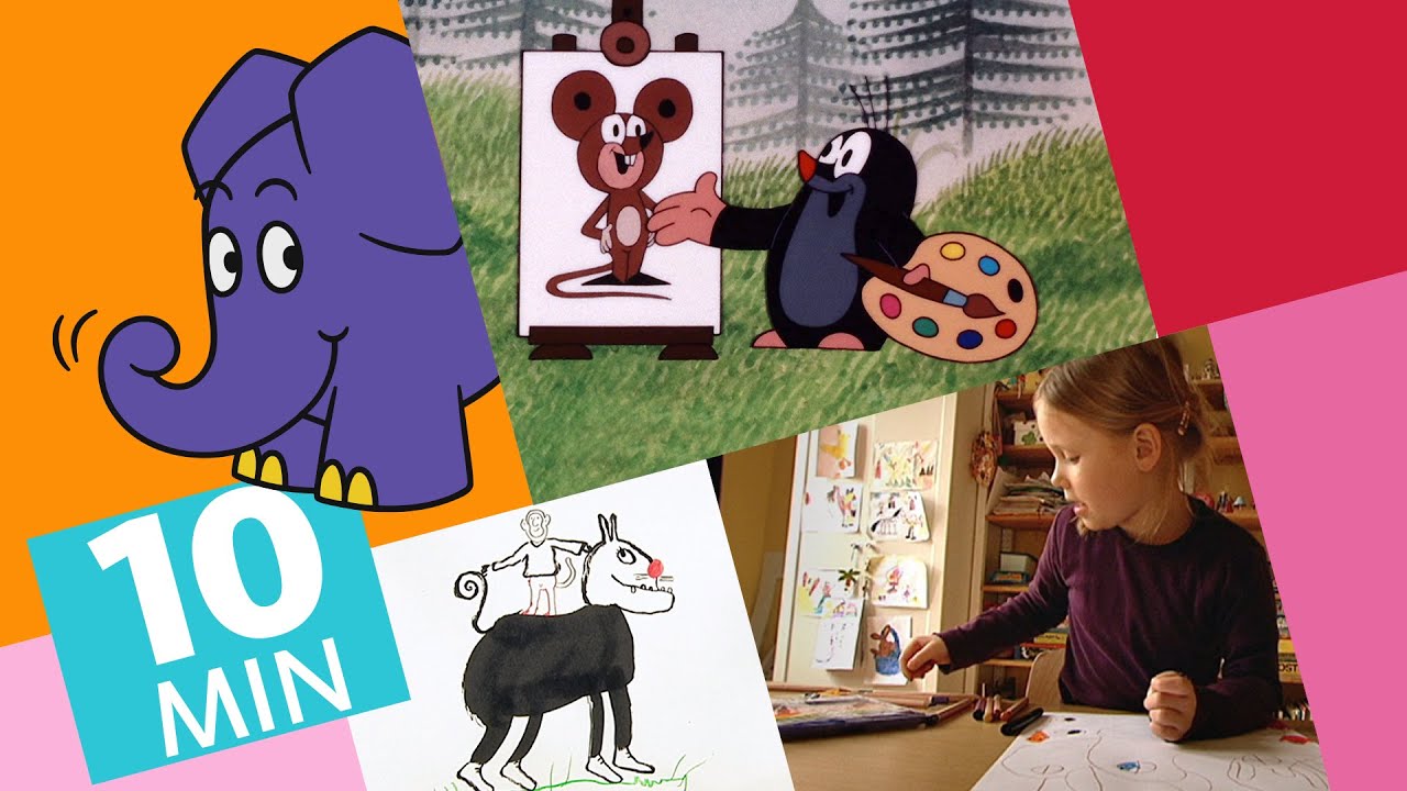 Hallo Elefant - Bilder malen & Der kleine Maulwurf und das Bild | Der Elefant | WDR