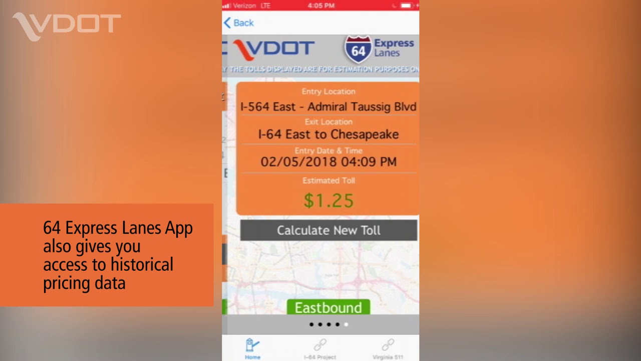 Interstate 64 Express Lanes App