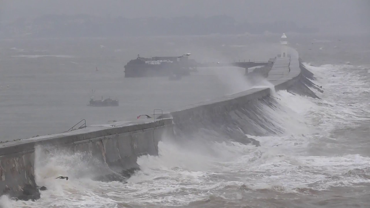 Brixham Aftermath Of Storm Emma. 02/03/2018