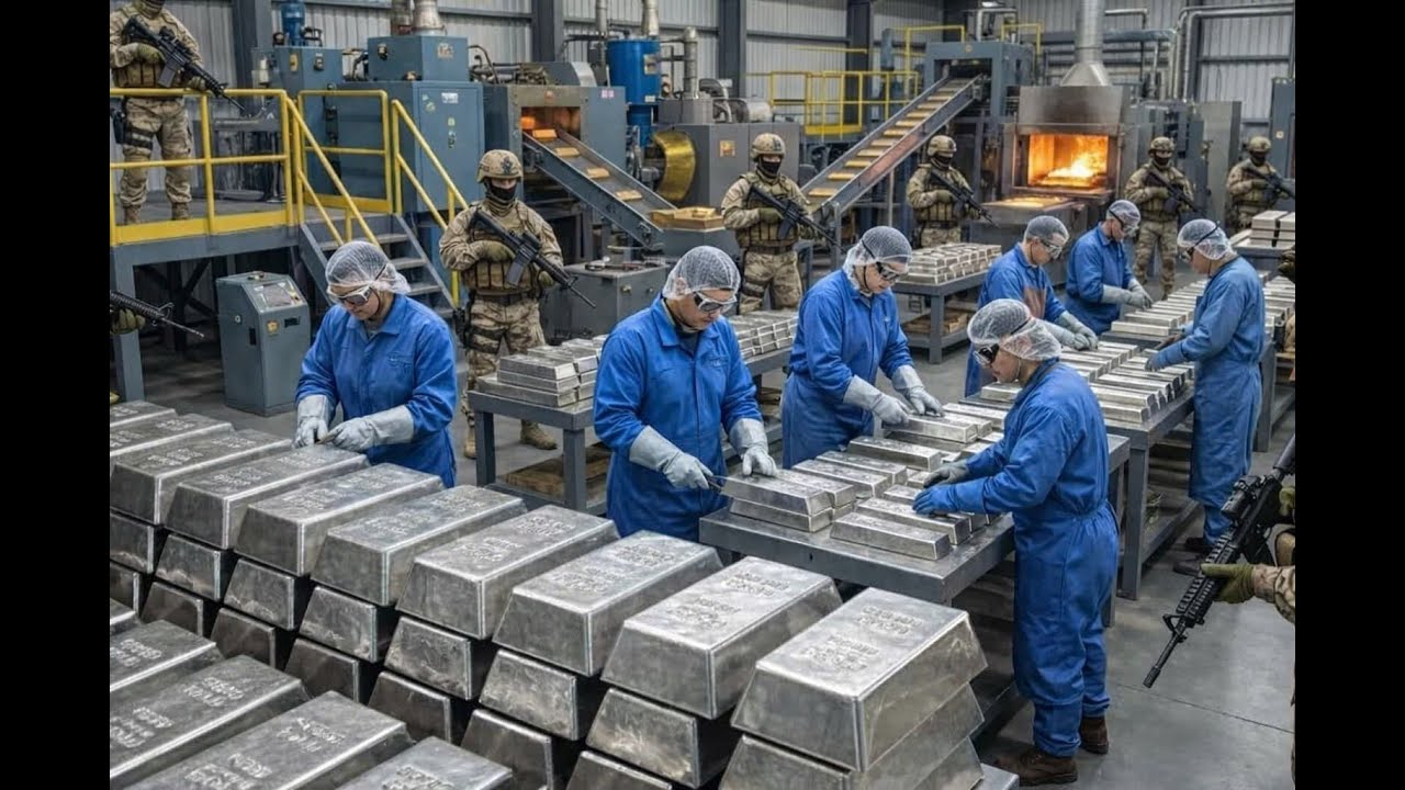 How to transform 1000 tons of raw silver into gleaming silver bars in a modern factory in a mesmeriz