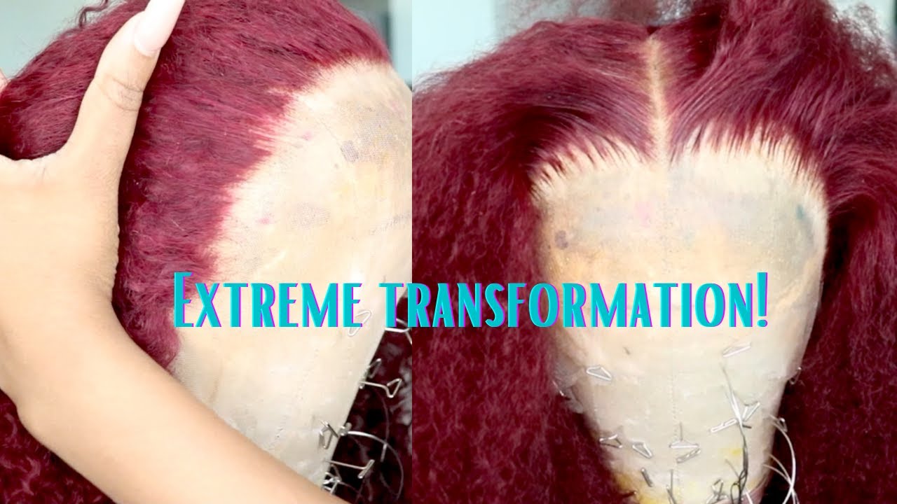 EXTREME (PRE-COLORED KNOT) TRANSFORMATION! Bleaching & Plucking a pre-dyed wig ft west kiss hair