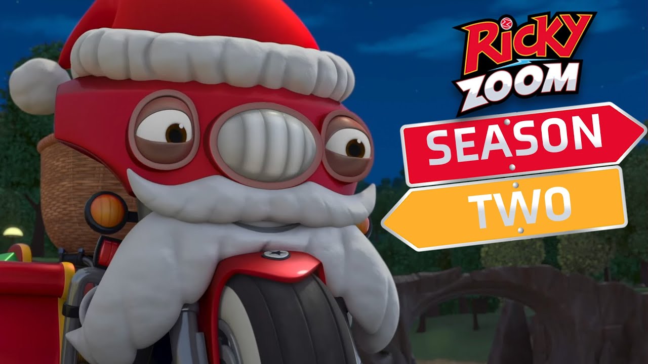 A Very Zoomtastic Christmas ⚡️Season Two ⚡️ Motorcycle Cartoon | Ricky Zoom