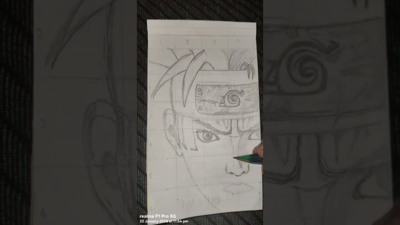 NARUTO pencil Sketch 👍😀 