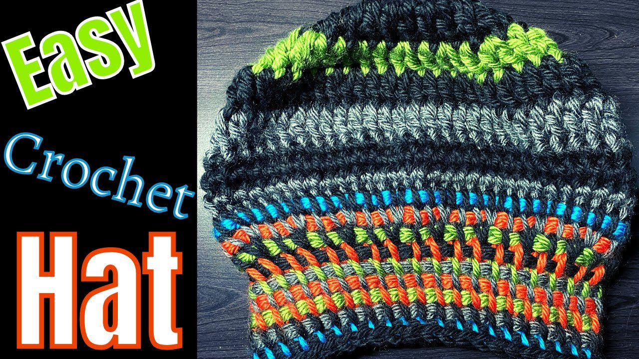 Men's Crochet Hat Tutorial | Combining Crochet with Tunisian Crochet (by Atreyu Crochet)