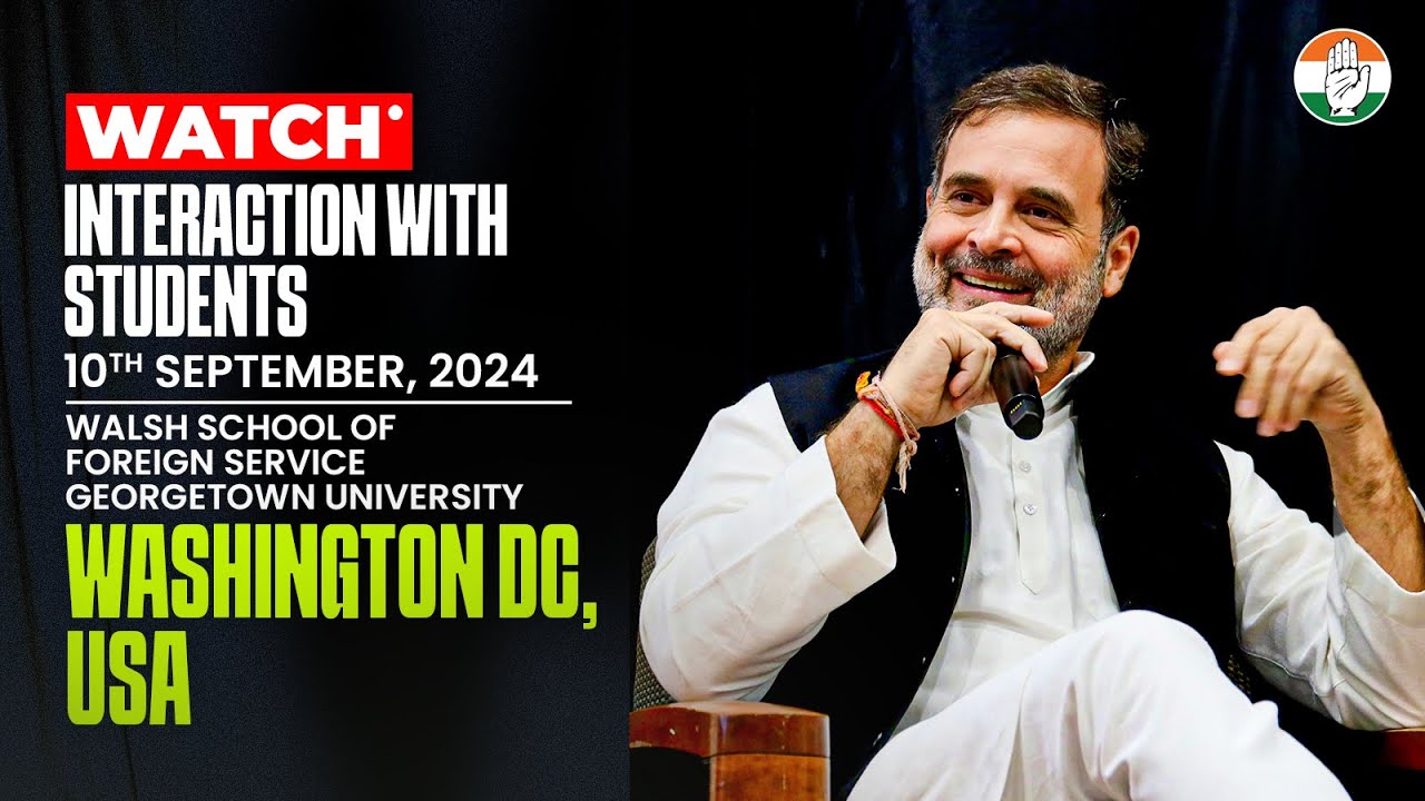 Watch: Interaction with Students & Faculty | Georgetown University | Washington DC, USA