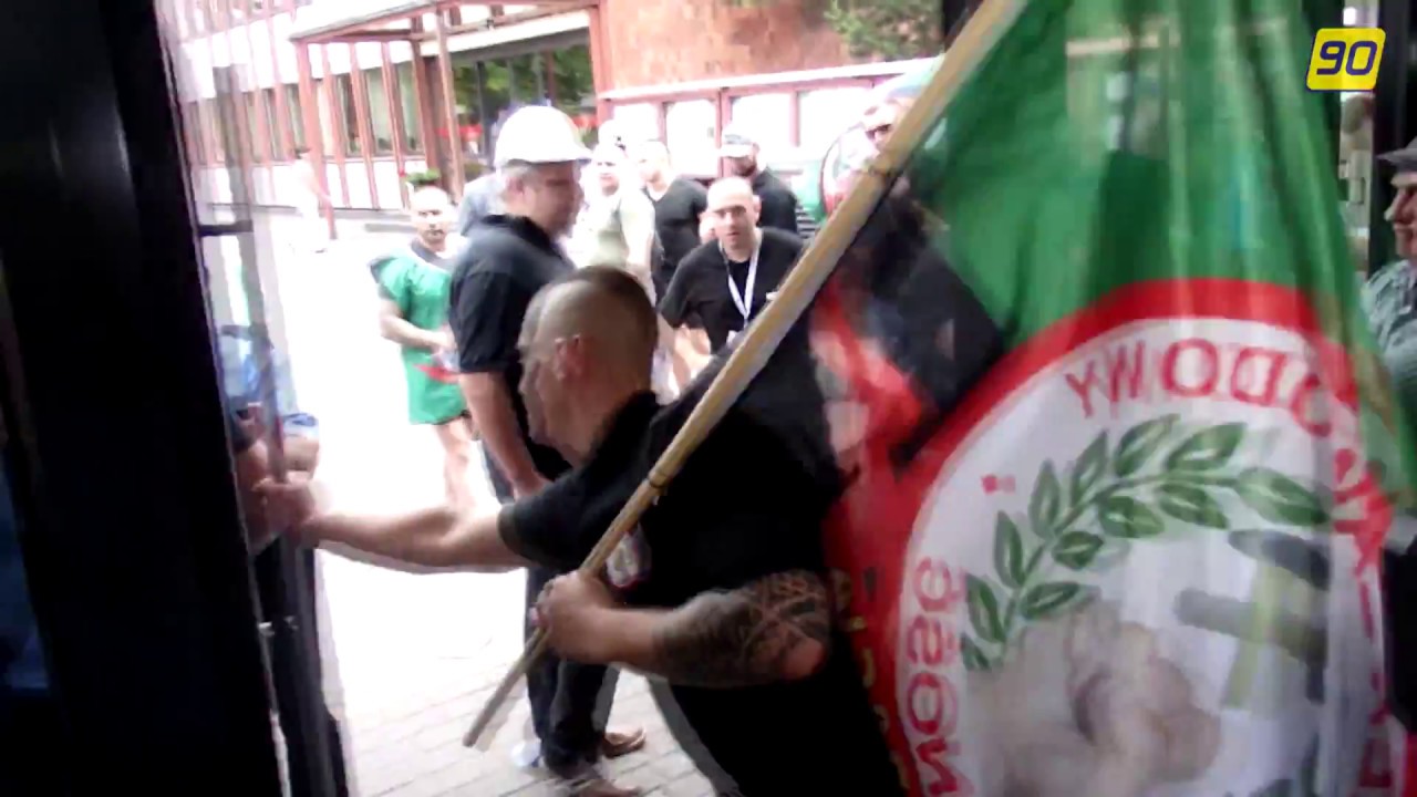 Szarpanina podczas manifestacji w KWK Pniówek