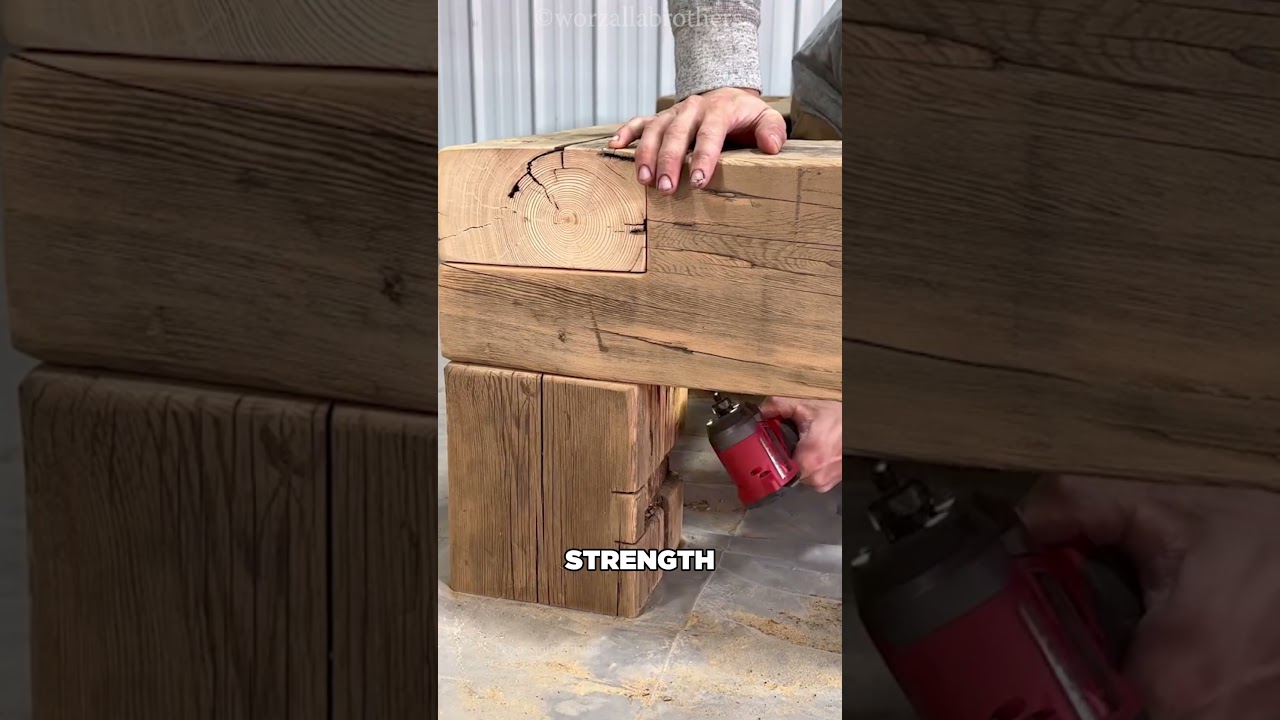 He Built This Stunning Bed Frame From Old Wood