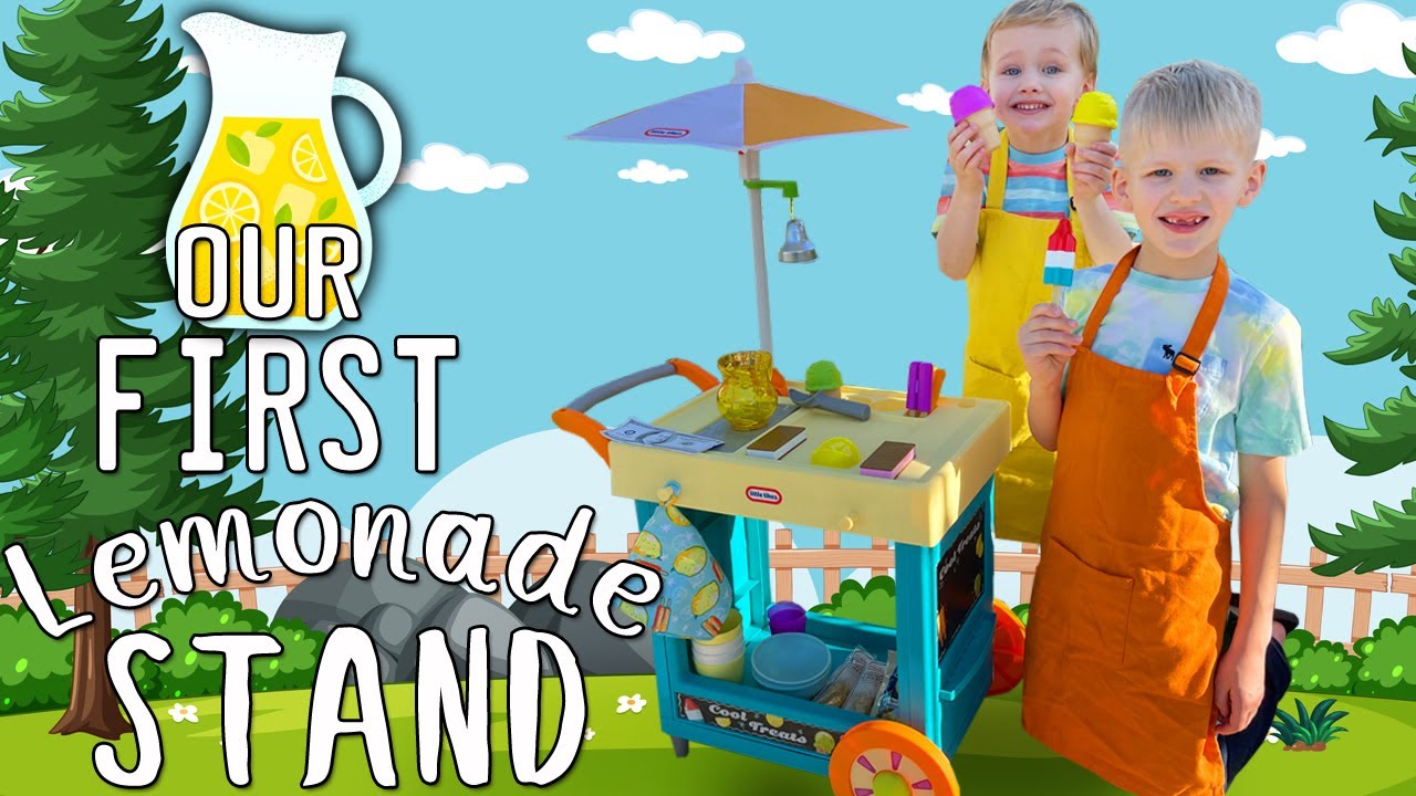 Selling Lemonade at our New Shop!