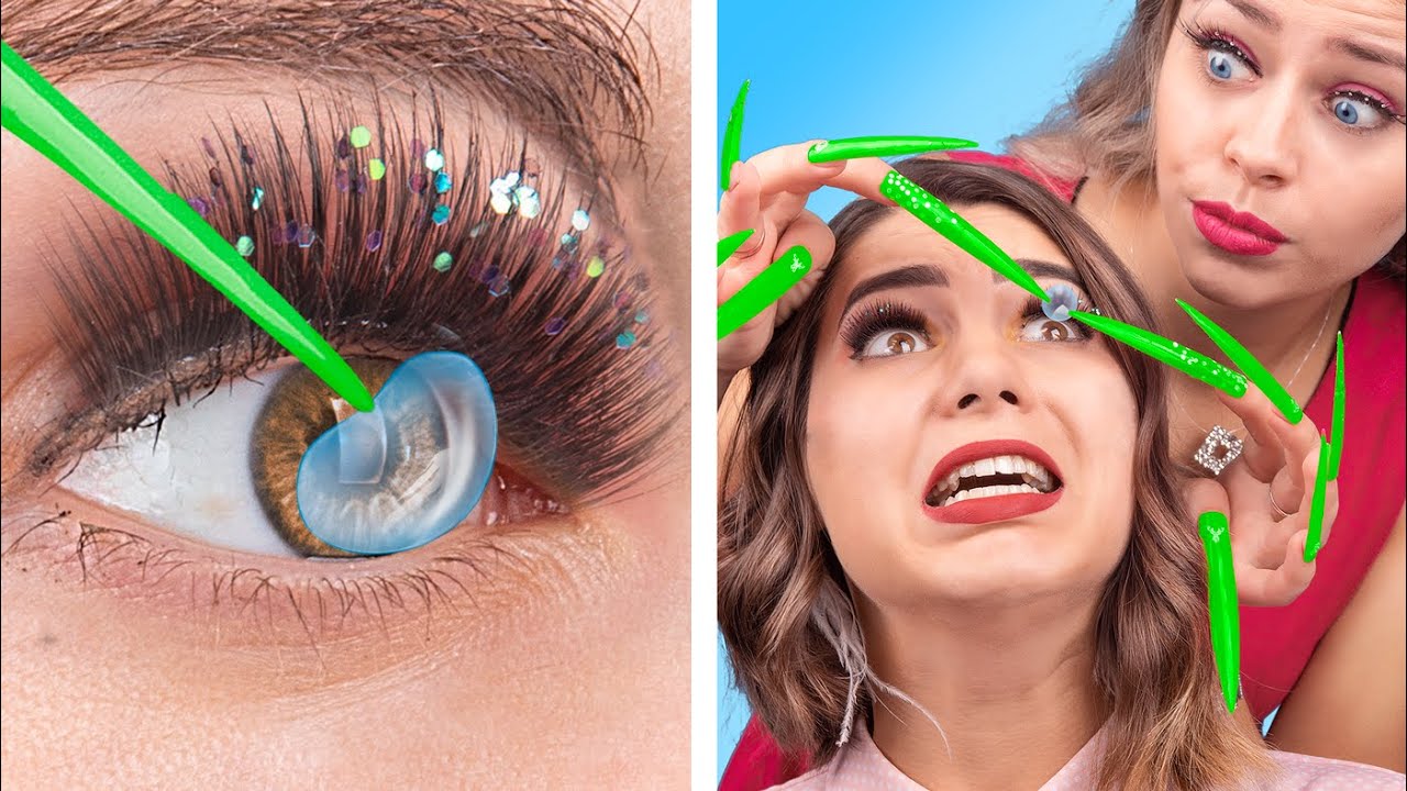 Wearing the Longest Nails for 24 Hours! / Girl Problems with Long Nails!