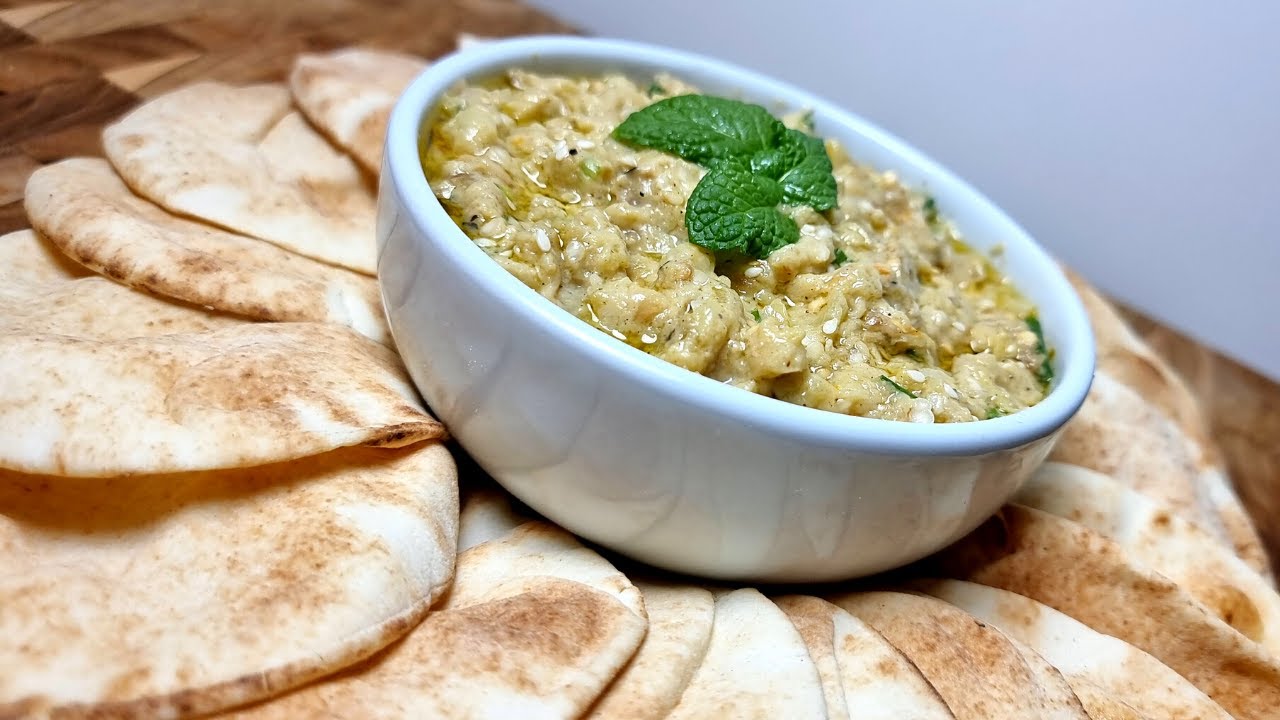 BABAGANUCHE (BABAGANOUSH) | PASTA DE BERINJELA ÁRABE