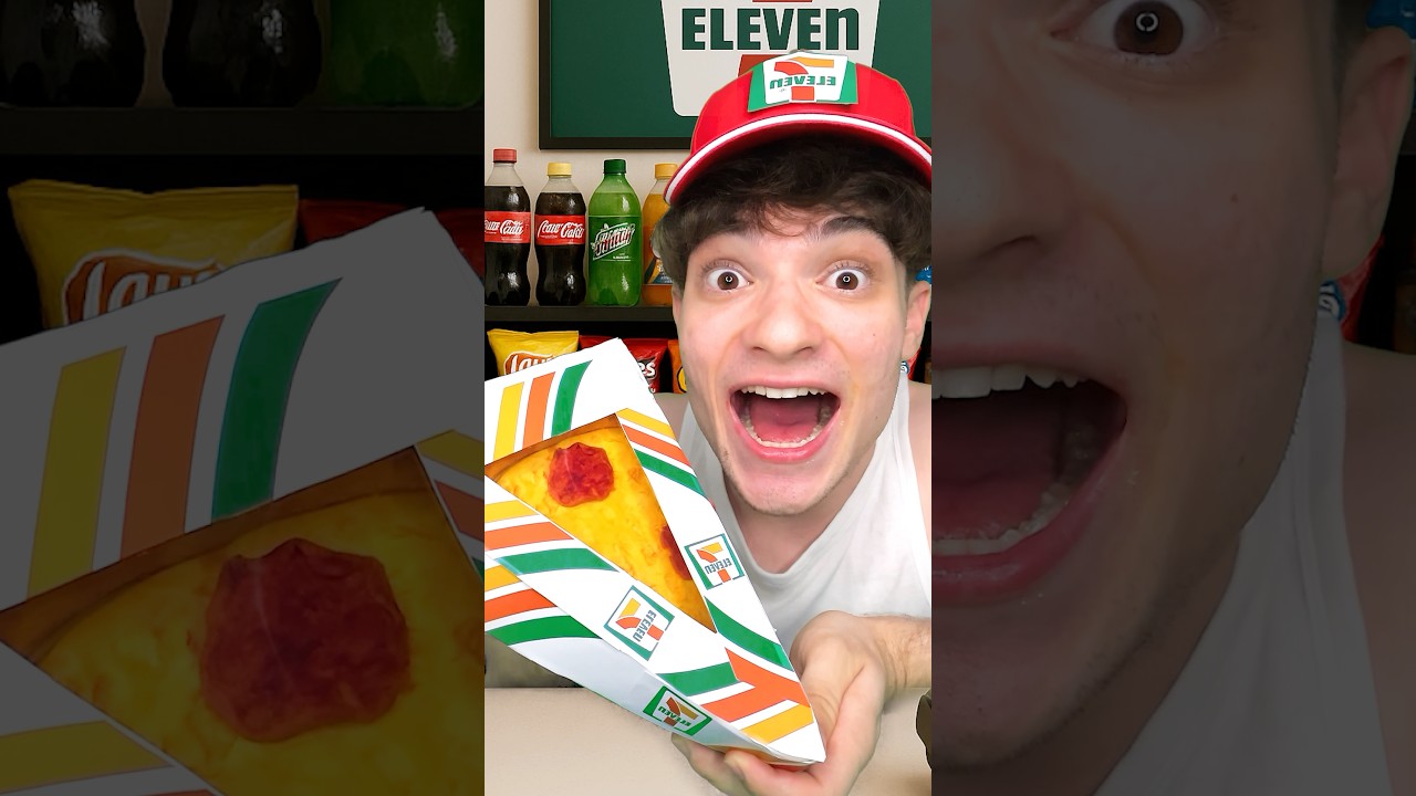 I Got Hungry at My Job.. 🤤 🍕 (7/11 Snacks ASMR)