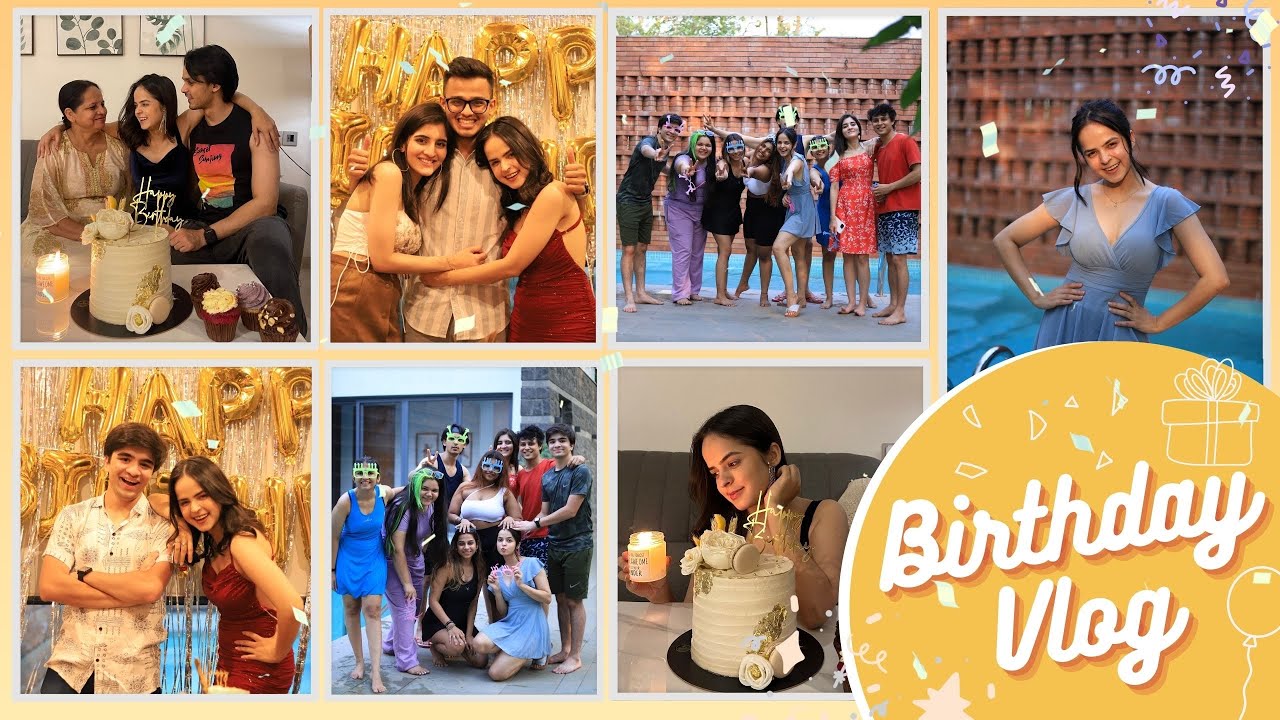 My Birthday Vlog 🥳 | Pool party, Live music and so much fun | Palak Sindhwani