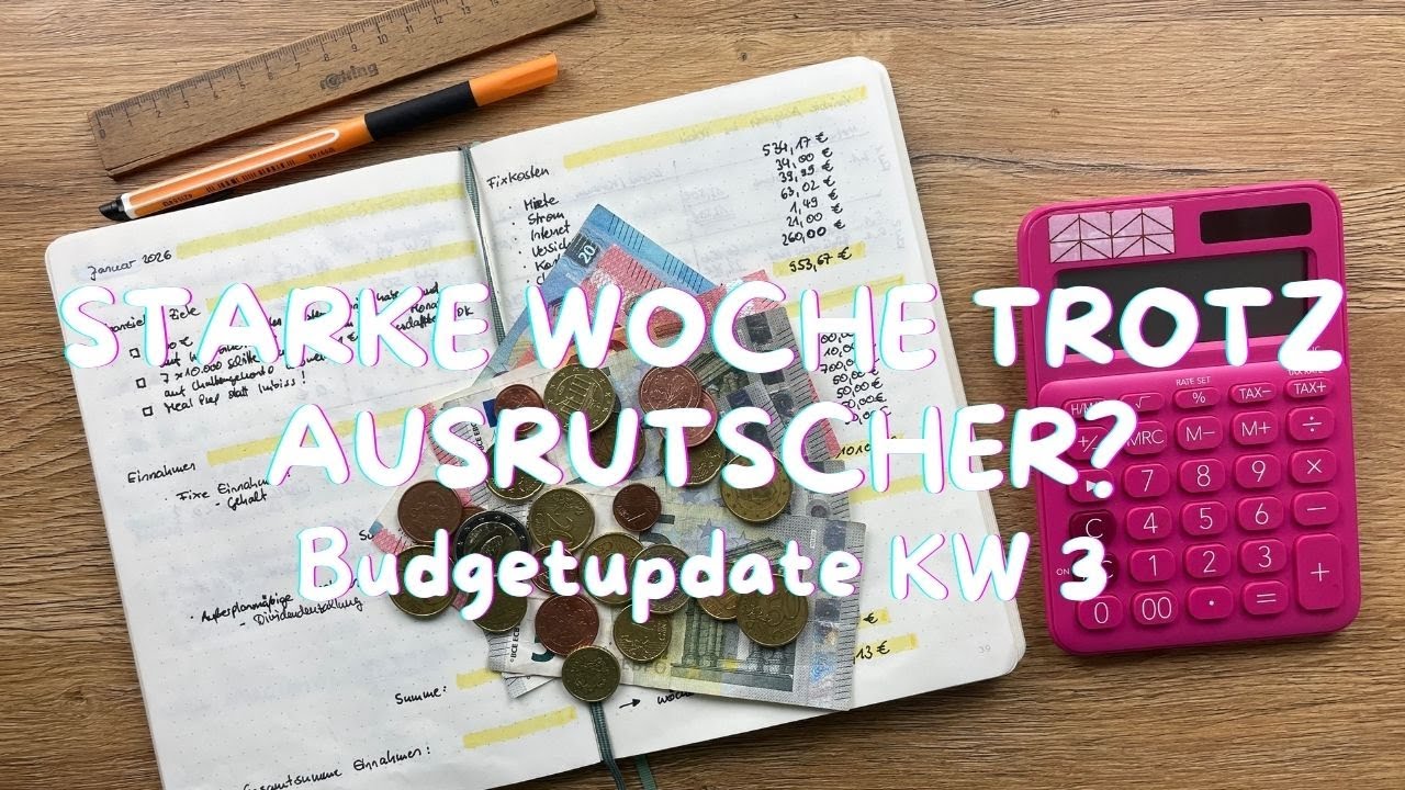 Starke Woche trotz Ausrutscher? Bleibe ich mit meinen Ausgaben im Budget für KW 3? | Kakeibo-Methode