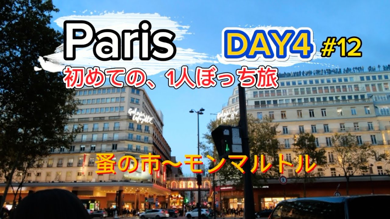 12🇫🇷パリ🇫🇷1人ぼっち旅　ついに最終日DAY4 #12 蚤の市〜モンマルトル