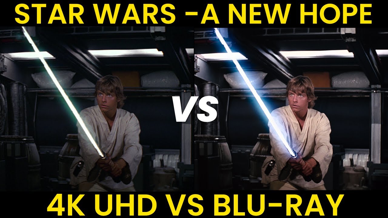 STAR WARS 4K UHD - | 2020 Disney 4K release vs 2011 Fox Blu ray release | 4K vs Blu ray