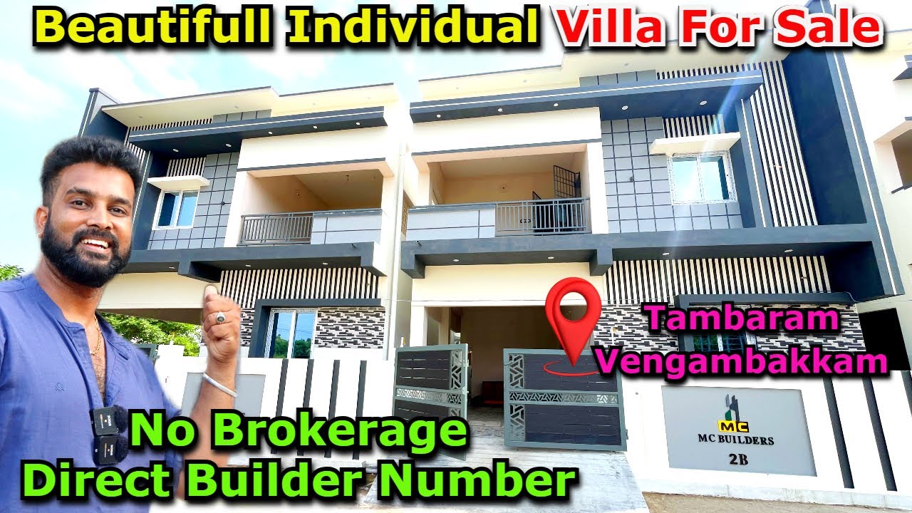 WOW‼️Duplex House for sale in Tambaram Chennai💥 Vengambakkam villa for sale MC Builders| Villa Sale