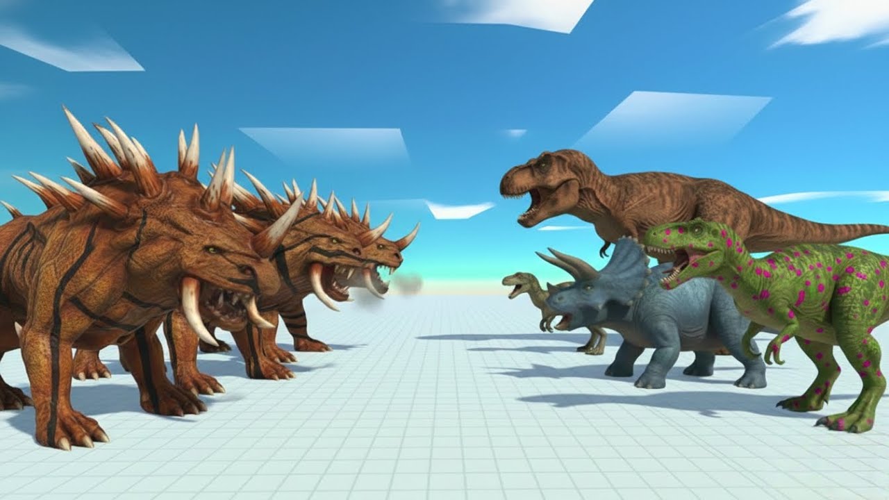 Mythical Monsters vs Dinosaur🦕😱 in Animal Revolt Battle Simulator ARBS