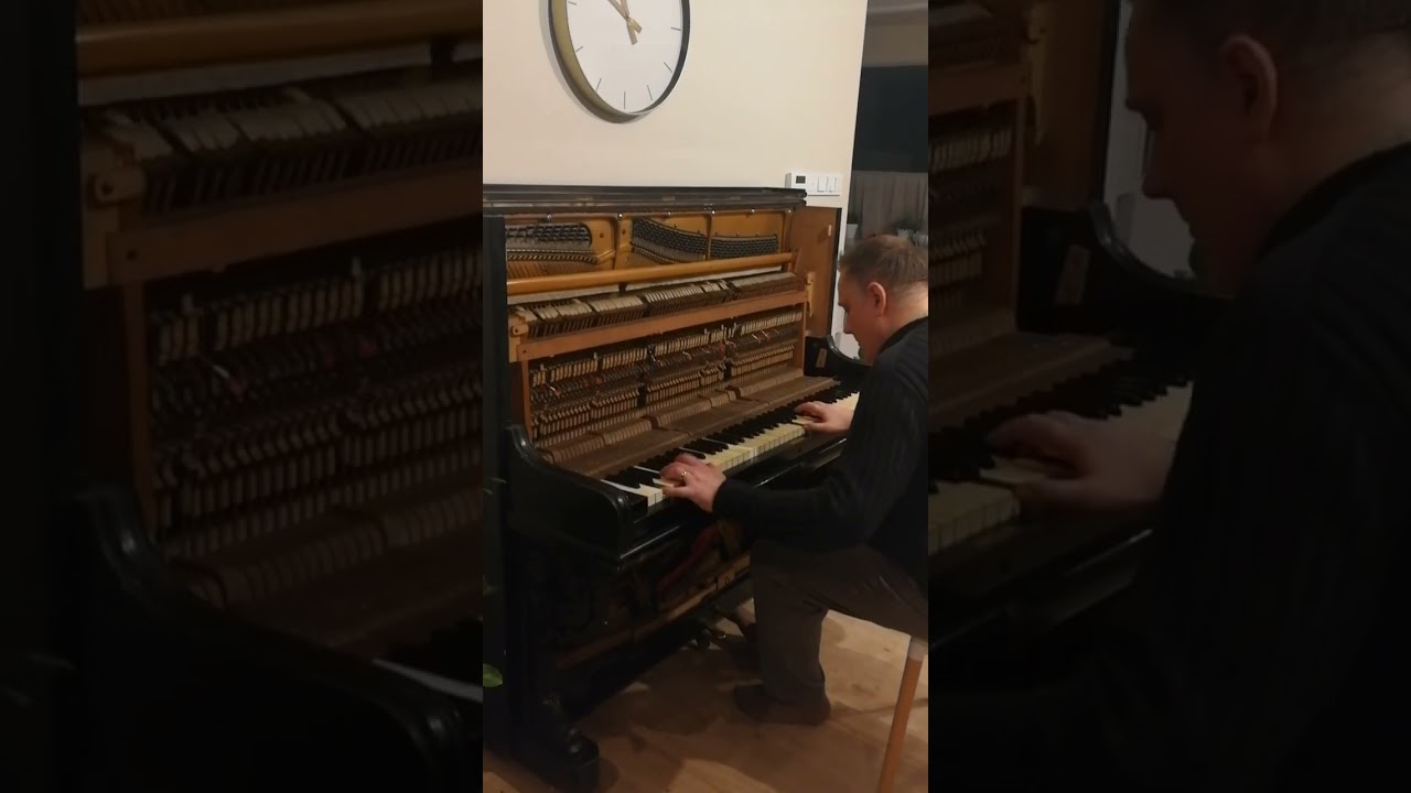 Pianino Małecki (1888) przed i po naprawach