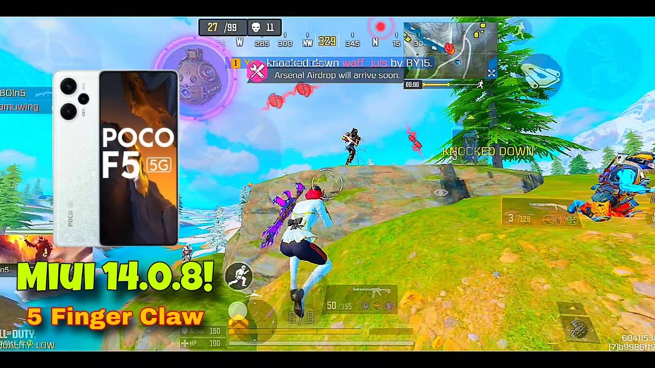 📱POCO F5 *NEW UPDATE* MIUI 14.0.8! LOW GRAPHICS + ULTRA FPS (90) CALL OF DUTY MOBILE | 5 FINGER CLAW