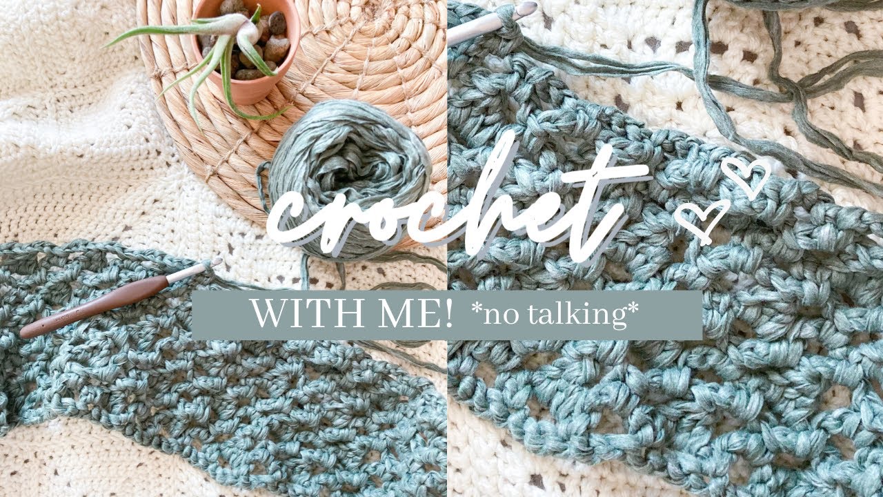 Crochet With Me ✨ | *no talking* | Chill crocheting + music