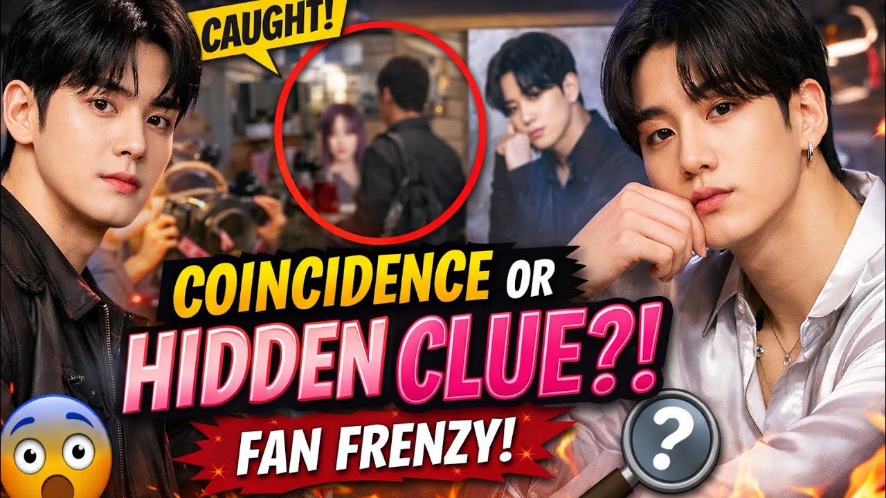 Cha Eunwoo Caught Near Jungkook Poster?! Coincidence or Hidden Meaning 👀