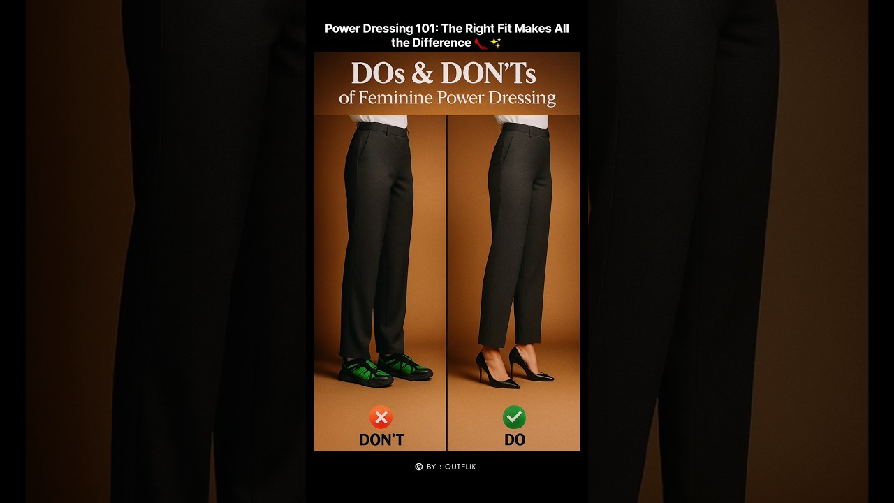 Power Dressing 101: The Right Fit Makes All the Difference 👠 #PowerDressing #OfficeStyle #fashion