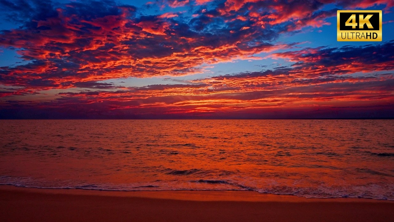🌊 Расслабляющие Звуки Океана и 4K Волны для Сна | Успокаивающий ASMR 4K