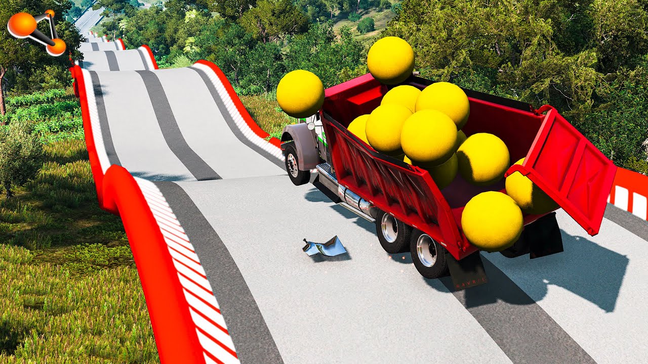 Cars VS Undulating Road - BeamNG drive