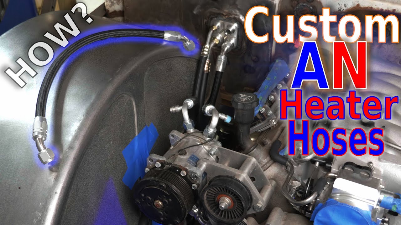 Custom AN Heater Hoses using AeroFlow A/C to AN Adapters!