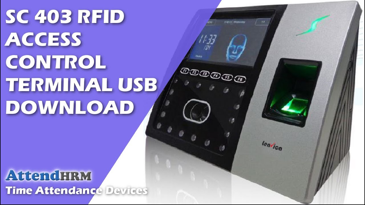 SC 403 RFID Access Control Terminal USB Download