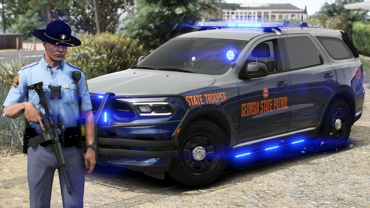 GTA 5 LSPDFR | Georgia State Patrol | Rainy Night Patrol | Ultra Graphics