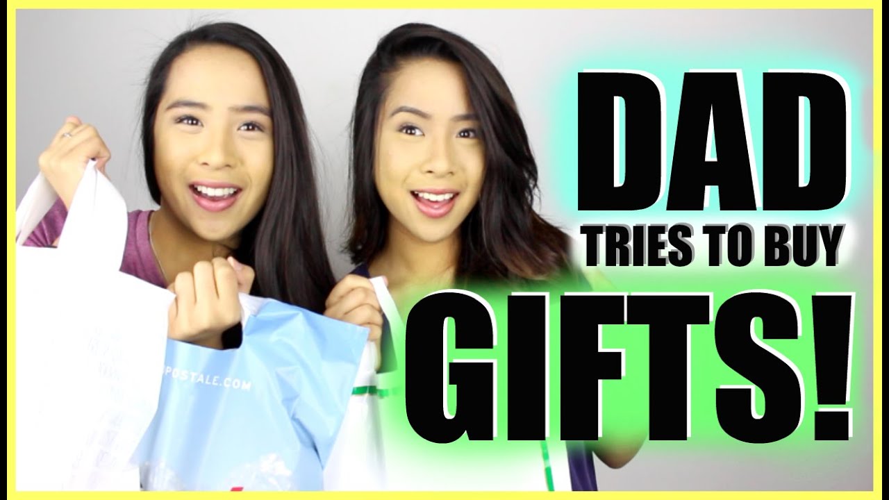 Dad Tries to Buy Twin Daughters Holiday Gifts | Twins Samantha & Madeleine