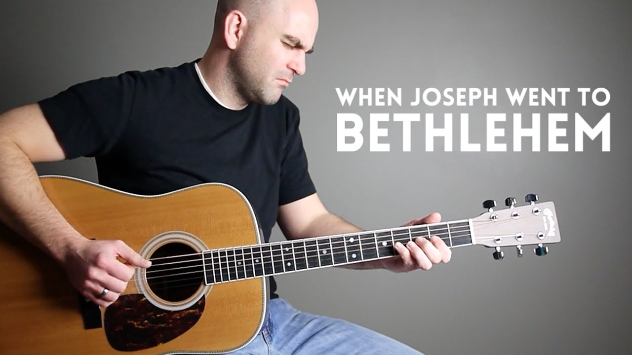 When Joseph Went to Bethlehem - Acoustic Guitar Christmas Hymn