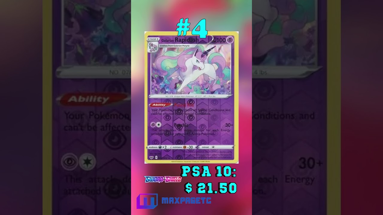 Top 5 Galarian Rapidash Pokémon Cards 