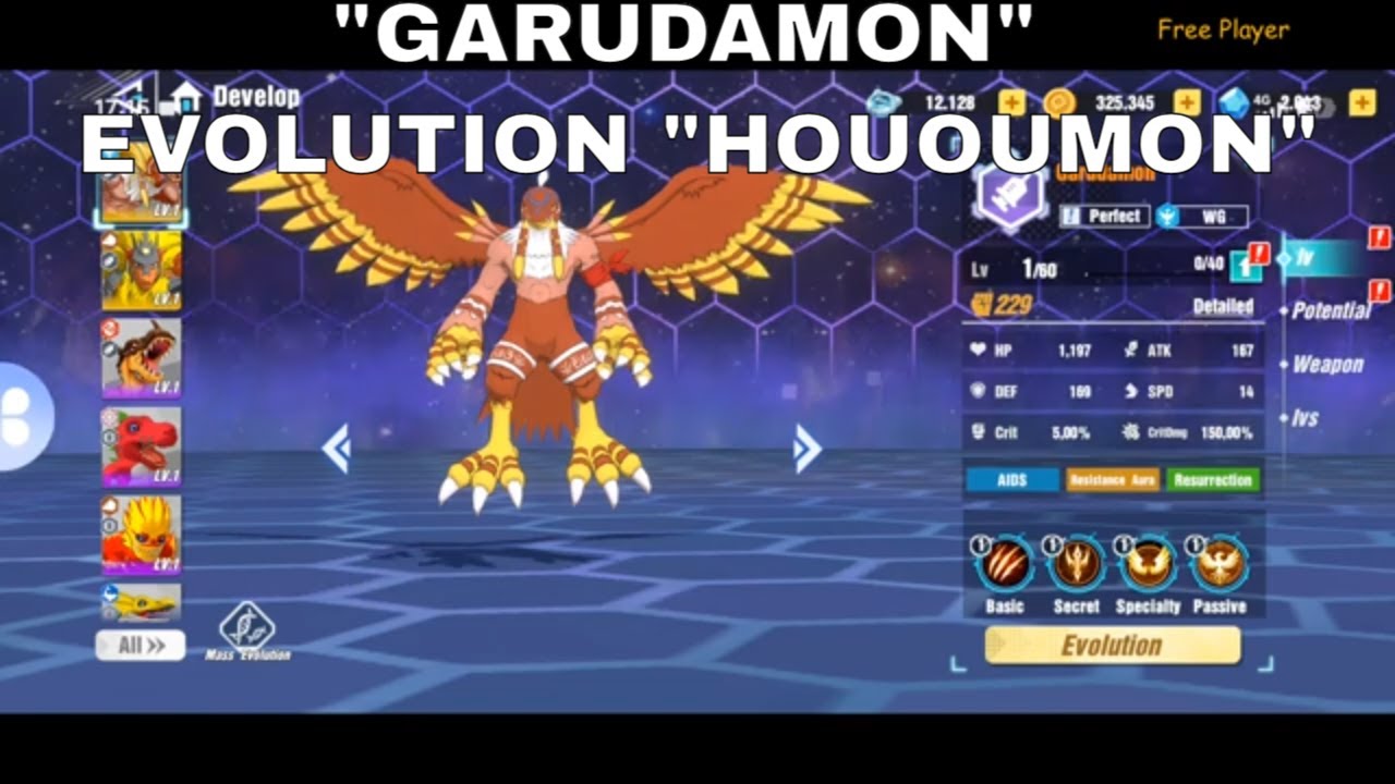 GARUDAMON EVOLUTION HOUOUMON ►THE FINAL EVO : DIGI