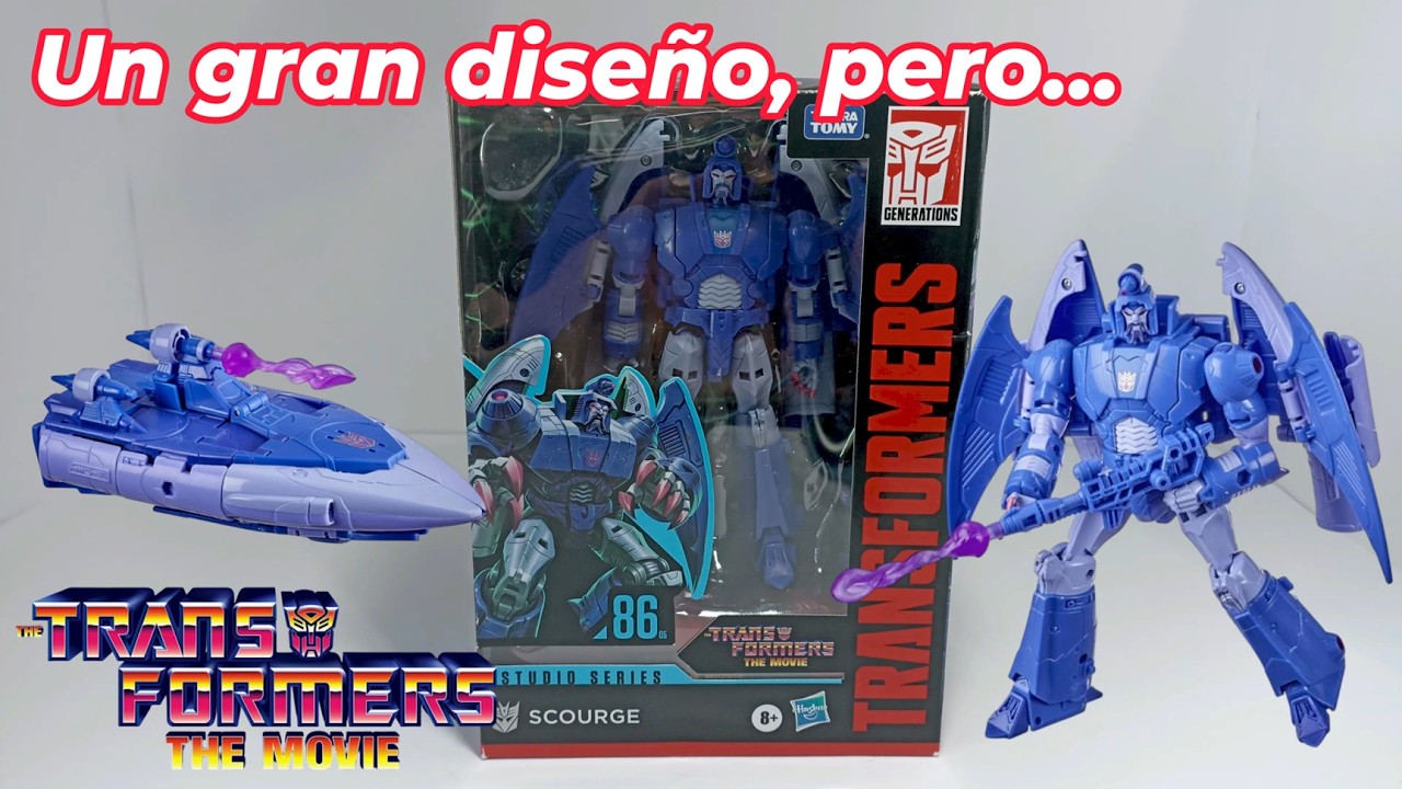 Transformers Studio Series 86 Scourge Unboxing Reseña Transformación Español Latino