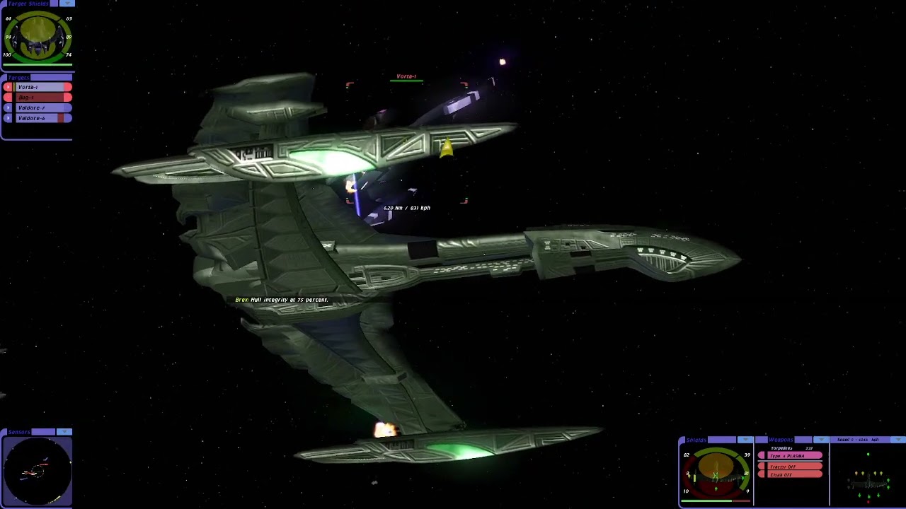 Star Trek: Bridge Commander | Dominion War Battles | Romulan Valdores vs Dominion Fleet