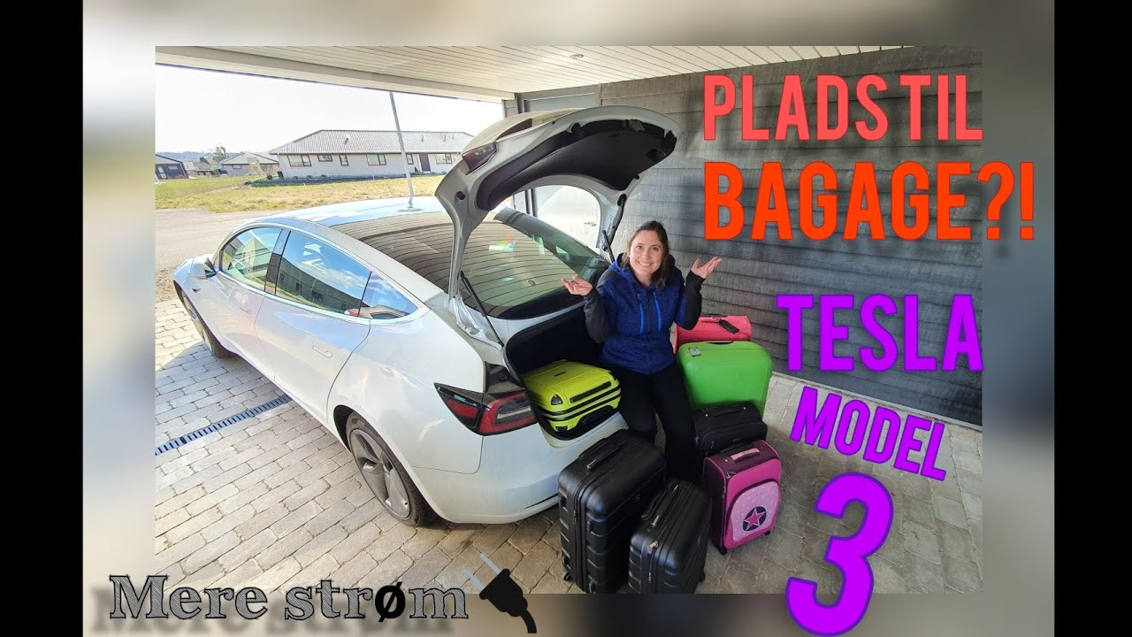 Tesla Model 3 - bagagerums test