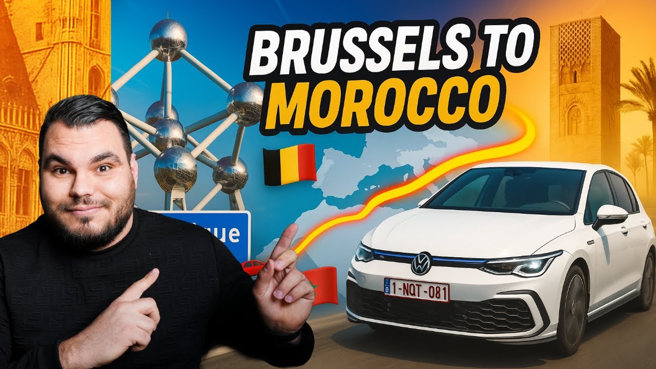 From Europe to Morocco by Car Volkswagen Golf GTE MK8 — The Most Unexpected Adventure of My Life!
