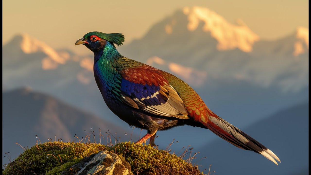 Is This The World's Most Colorful Bird? Himalayan Monal 4K | Rare Nine-Colored Wonder Nature Sleep