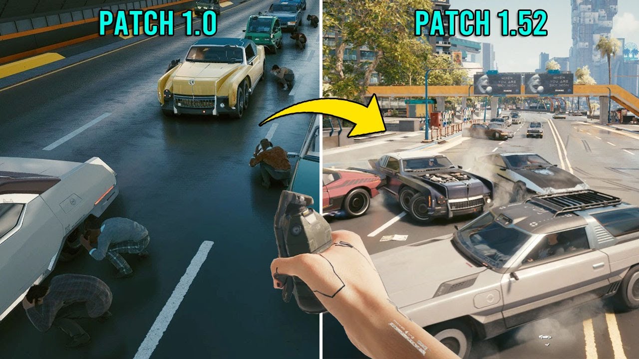Cyberpunk 2077 : THEN vs NOW (Physics, Details, New Features and More...) | Top 16