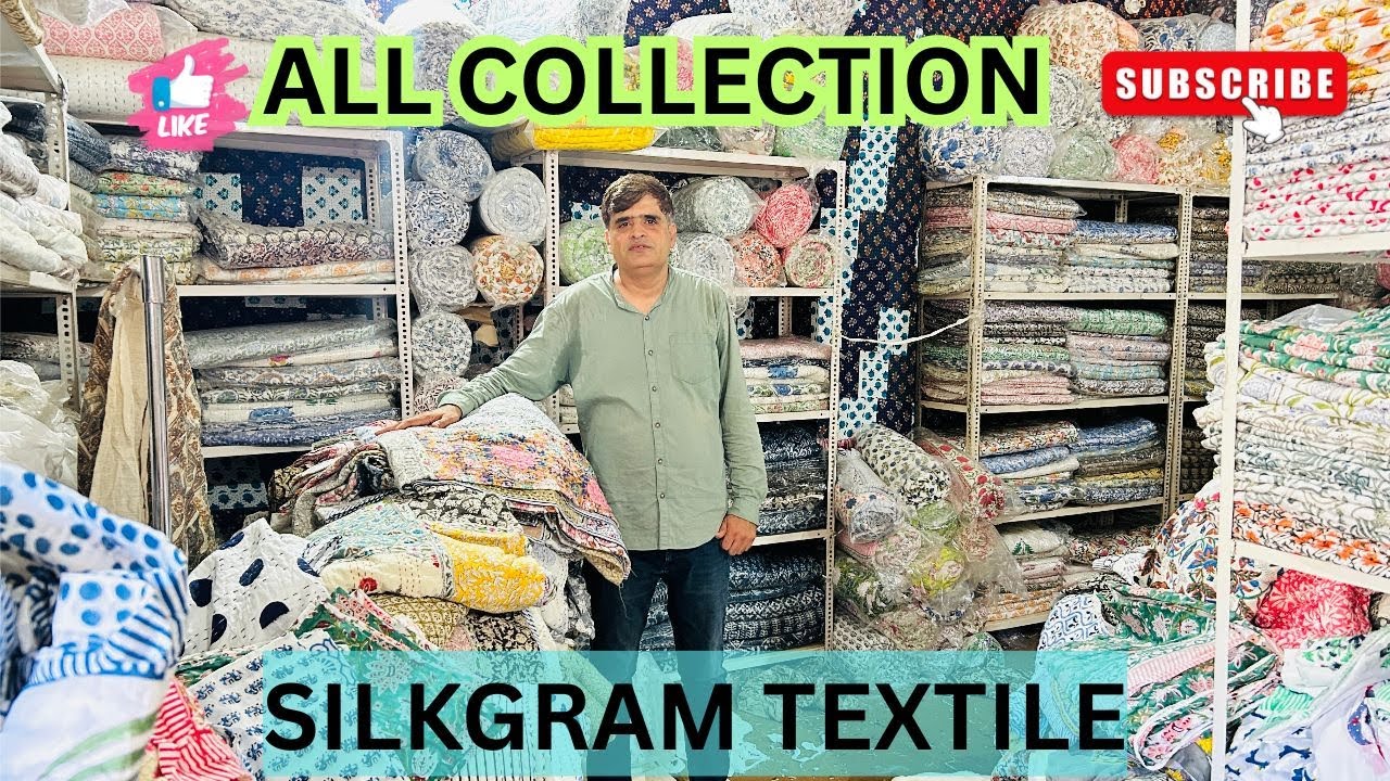 Silkgram Textile Jaipur Cotton Suit Single Piece Available Home Decor | Runner | Bags | Night Suits