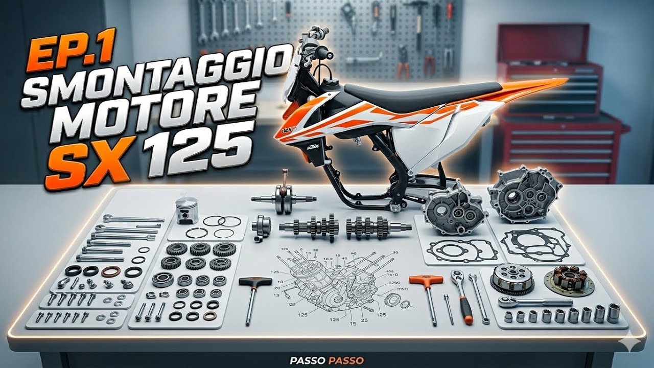 KTM SX 125 MOTARD BUILD EP.01 (Smontaggio motore)