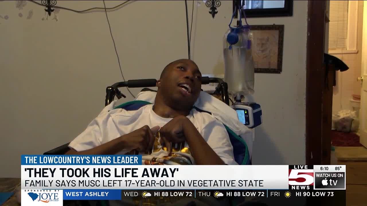 VIDEO: &lsquo;They took his life away&rsquo;: Family says MUSC left 17-year-old left in vegetative state