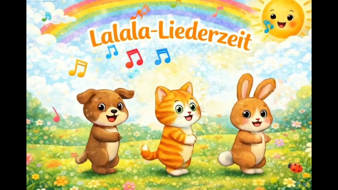 🎵 Kinderlied Deutsch – Lalala-Liederzeit 🐶🐱 | Singen & Bewegen
