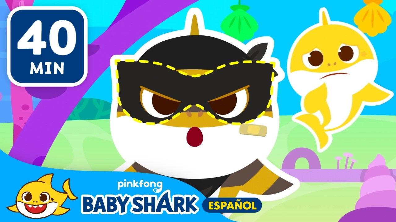 ¿A dónde fue el antifaz de tiburón bebé ladrón? | Jugando al Escndite y más | Baby Shark en español