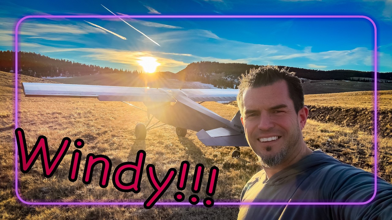 Windy Bushplane flying in the Rockies!! | BADLANDS TRAVELER