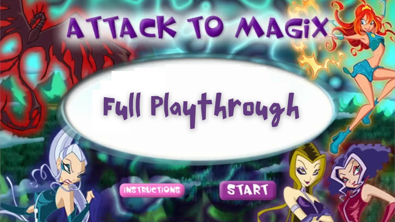 Attack to Magix | Full Playthrough | Winx Club Flash Game