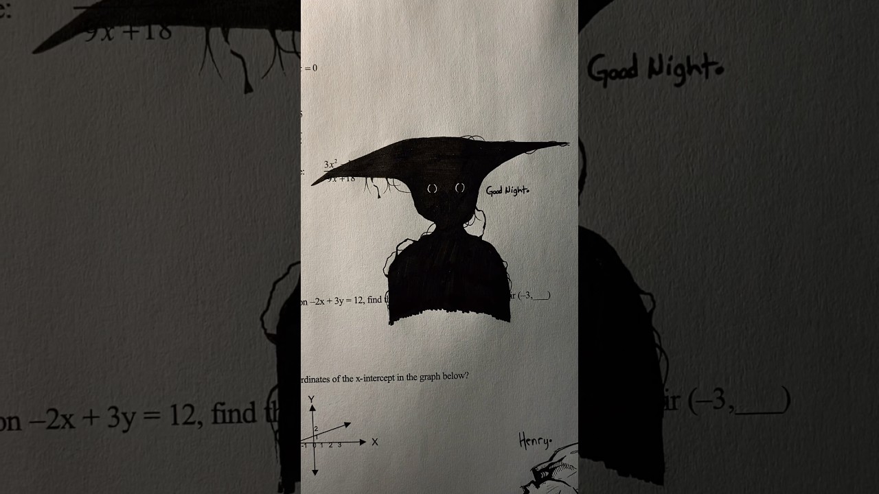 Day 5 of traumatizing my math teacher #horrorart #viralshorts #horror #drawing #fypシ