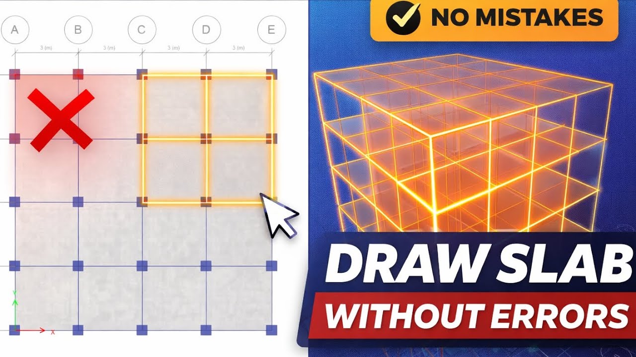 How to Draw Slab in ETABS Without Errors | Step-by-Step Tutorial